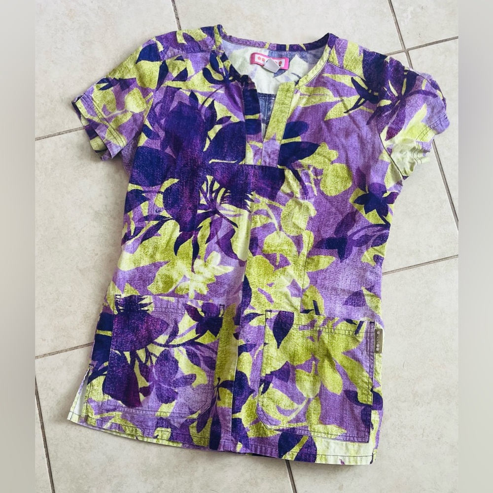Koi Scrub Top